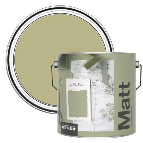 Rust-Oleum ultra strapazierfähige, extra deckende, abwaschbare, grün matte Wandfarbe - Salbei Grün 2,5 Litres Rust-Oleum ultra strapazierfähige, extra deckende, abwaschbare, grün matte Wandfarbe - Salbei Grün 2,5 Litres von Rust-Oleum