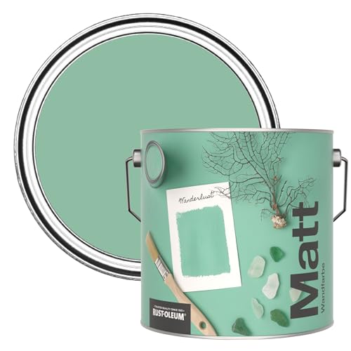 Rust-Oleum ultra strapazierfähige, extra deckende, abwaschbare, grün matte Wandfarbe - Wanderlust 2,5 Litres Rust-Oleum ultra strapazierfähige, extra deckende, abwaschbare, grün matte Wandfarbe - Wanderlust 2,5 Litres von Rust-Oleum