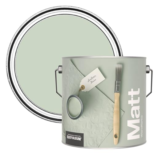 Rust-Oleum ultra strapazierfähige, extra deckende, abwaschbare, hellgrün matte Wandfarbe - Lorbeer Grün 2,5 Litres Rust-Oleum ultra strapazierfähige, extra deckende, abwaschbare, hellgrün matte Wandfarbe - Lorbeer Grün 2,5 Litres von Rust-Oleum