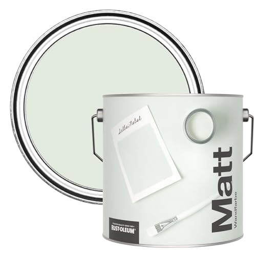 Rust-Oleum ultra strapazierfähige, extra deckende, abwaschbare, hellgrün matte Wandfarbe - Salbei-Nebel 2,5 Litres Rust-Oleum ultra strapazierfähige, extra deckende, abwaschbare, hellgrün matte Wandfarbe - Salbei-Nebel 2,5 Litres von Rust-Oleum