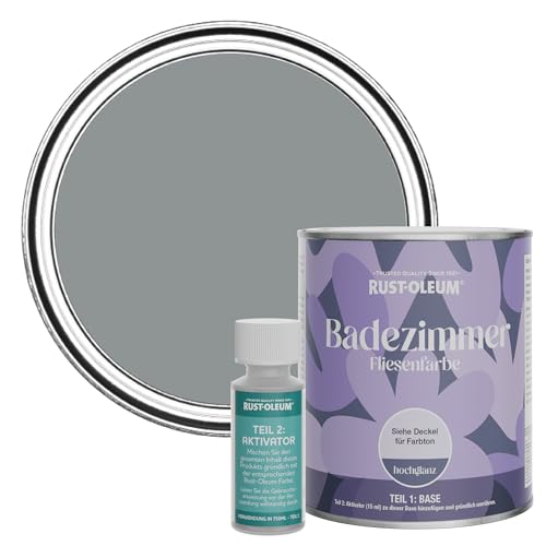 Rust-Oleum wasserbeständiger Fliesenlack für das Badezimmer in hochglänzendem Finish - Anthrazit 750ml Rust-Oleum wasserbeständiger Fliesenlack für das Badezimmer in hochglänzendem Finish - Anthrazit 750ml von Rust-Oleum