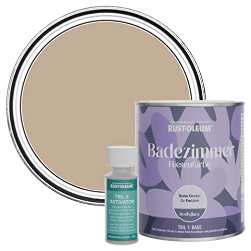 Rust-Oleum wasserbeständiger Fliesenlack für das Badezimmer in hochglänzendem Finish - Gesalzenes Karamell 750ml Rust-Oleum wasserbeständiger Fliesenlack für das Badezimmer in hochglänzendem Finish - Gesalzenes Karamell 750ml von Rust-Oleum