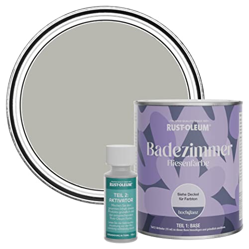 Rust-Oleum wasserbeständiger Fliesenlack für das Badezimmer in hochglänzendem Finish - Grauer Baum 750ml Rust-Oleum wasserbeständiger Fliesenlack für das Badezimmer in hochglänzendem Finish - Grauer Baum 750ml von Rust-Oleum