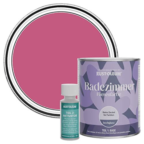 Rust-Oleum wasserbeständiger Fliesenlack für das Badezimmer in hochglänzendem Finish - Himbeere 750ml Rust-Oleum wasserbeständiger Fliesenlack für das Badezimmer in hochglänzendem Finish - Himbeere 750ml von Rust-Oleum