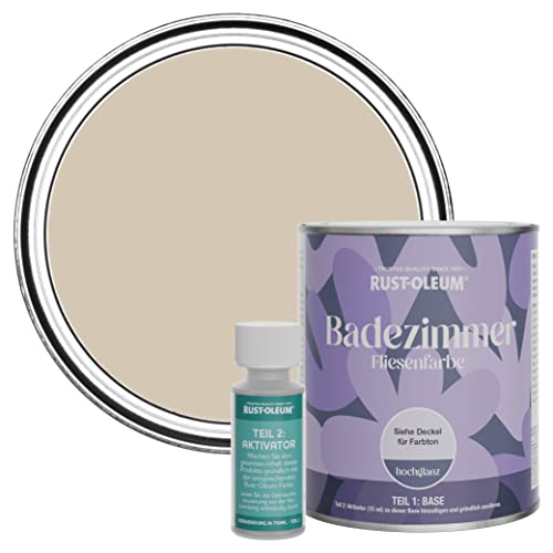 Rust-Oleum wasserbeständiger Fliesenlack für das Badezimmer in hochglänzendem Finish - Karamell 750ml Rust-Oleum wasserbeständiger Fliesenlack für das Badezimmer in hochglänzendem Finish - Karamell 750ml von Rust-Oleum