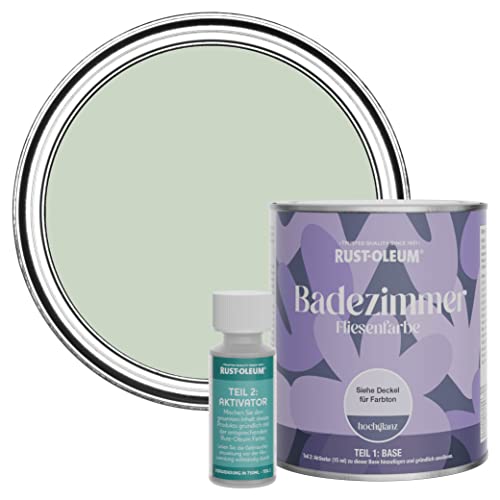 Rust-Oleum wasserbeständiger Fliesenlack für das Badezimmer in hochglänzendem Finish - Lorbeer Grün 750ml Rust-Oleum wasserbeständiger Fliesenlack für das Badezimmer in hochglänzendem Finish - Lorbeer Grün 750ml von Rust-Oleum