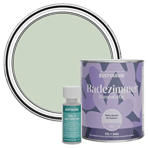 Rust-Oleum wasserbeständiger Fliesenlack für das Badezimmer in mattem Finish -Lorbeer Grün 750ml Rust-Oleum wasserbeständiger Fliesenlack für das Badezimmer in mattem Finish -Lorbeer Grün 750ml von Rust-Oleum