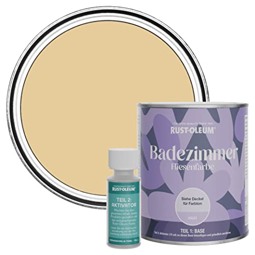 Rust-Oleum wasserbeständiger Fliesenlack für das Badezimmer in mattem Finish -Sandsturm 750ml Rust-Oleum wasserbeständiger Fliesenlack für das Badezimmer in mattem Finish -Sandsturm 750ml von Rust-Oleum
