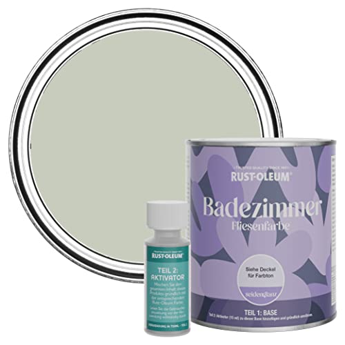Rust-Oleum wasserbeständiger Fliesenlack für das Badezimmer in seidenglänzendem Finish - Aloe 750ml Rust-Oleum wasserbeständiger Fliesenlack für das Badezimmer in seidenglänzendem Finish - Aloe 750ml von Rust-Oleum