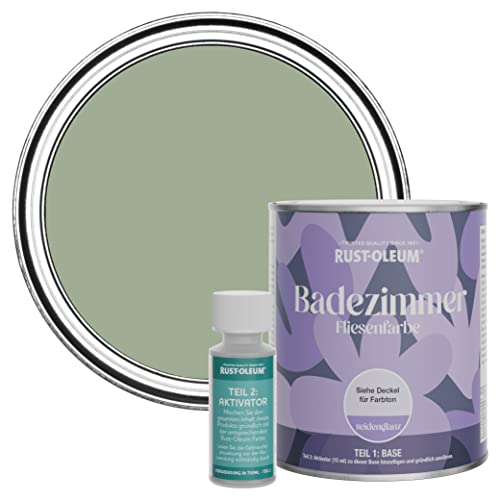 Rust-Oleum wasserbeständiger Fliesenlack für das Badezimmer in seidenglänzendem Finish - Khaki Grün 750ml Rust-Oleum wasserbeständiger Fliesenlack für das Badezimmer in seidenglänzendem Finish - Khaki Grün 750ml von Rust-Oleum
