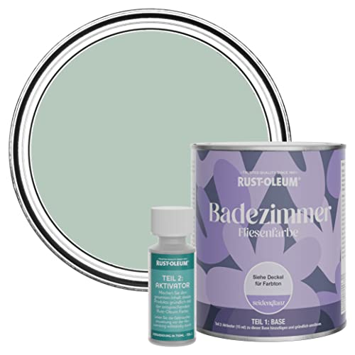 Rust-Oleum wasserbeständiger Fliesenlack für das Badezimmer in seidenglänzendem Finish - Pastellgrün 750ml Rust-Oleum wasserbeständiger Fliesenlack für das Badezimmer in seidenglänzendem Finish - Pastellgrün 750ml von Rust-Oleum