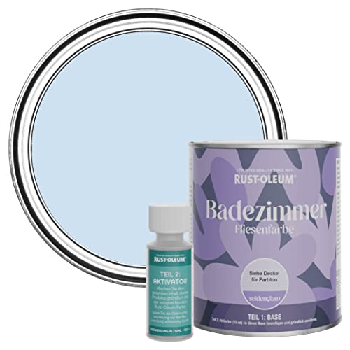 Rust-Oleum wasserbeständiger Fliesenlack für das Badezimmer in seidenglänzendem Finish - Taubenblau 750ml Rust-Oleum wasserbeständiger Fliesenlack für das Badezimmer in seidenglänzendem Finish - Taubenblau 750ml von Rust-Oleum