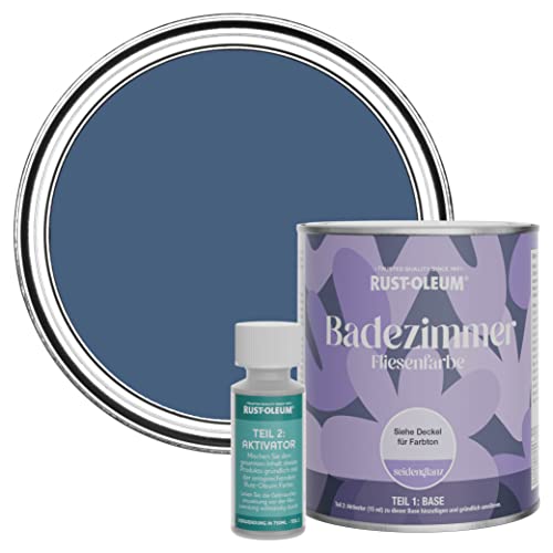 Rust-Oleum wasserbeständiger Fliesenlack für das Badezimmer in seidenglänzendem Finish - Tintenblau 750ml Rust-Oleum wasserbeständiger Fliesenlack für das Badezimmer in seidenglänzendem Finish - Tintenblau 750ml von Rust-Oleum
