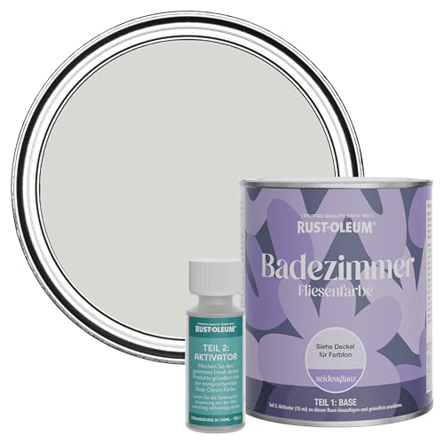 Rust-Oleum wasserbeständiger Fliesenlack für das Badezimmer in seidenglänzendem Finish - Wintergrau 750ml Rust-Oleum wasserbeständiger Fliesenlack für das Badezimmer in seidenglänzendem Finish - Wintergrau 750ml von Rust-Oleum