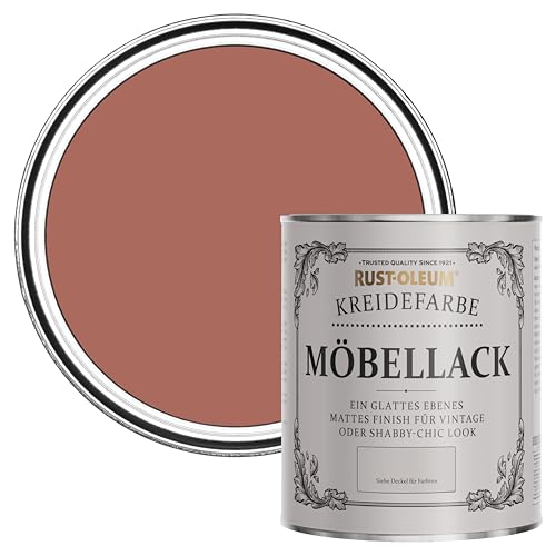 Rust-Oleum weiß Möbel- und Sockelleistenfarbe Kreidefarbe - Lachsrosa 750ml von Rust-Oleum