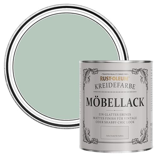 Rust-Oleum weiß Möbel- und Sockelleistenfarbe Kreidefarbe - Pastellgrün 750ml von Rust-Oleum