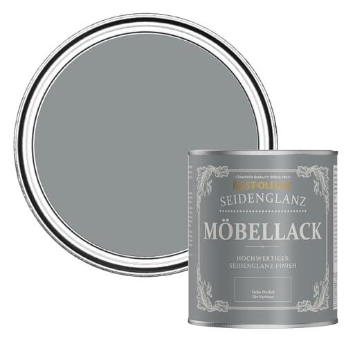 Rust-Oleum weiß Möbel- und Sockelleistenfarbe in seidenglänzendem Finish - Anthrazit Medium 750ml von Rust-Oleum