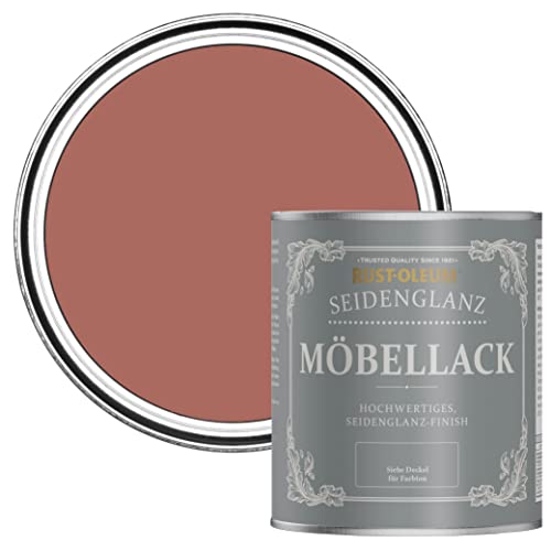 Rust-Oleum weiß Möbel- und Sockelleistenfarbe in seidenglänzendem Finish - Lachsrosa 750ml von Rust-Oleum