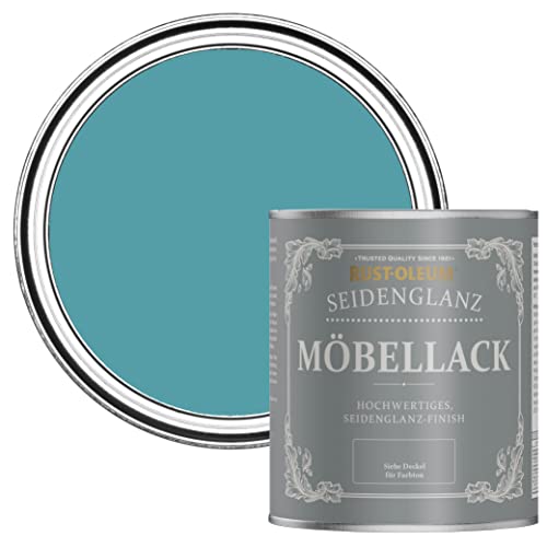 Rust-Oleum weiß Möbel- und Sockelleistenfarbe in seidenglänzendem Finish - Petrol 750ml von Rust-Oleum