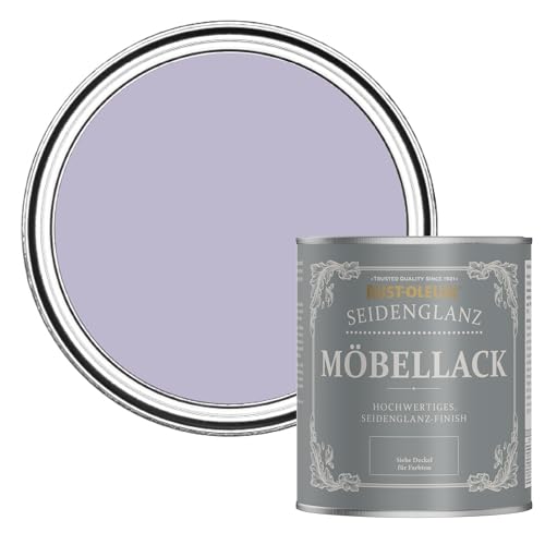 Rust-Oleum weiß Möbelfarbe mit Seidenglanz-Finish, geruchsarm und wasserbasiert für Innenholz - Blauregen 750ML von Rust-Oleum