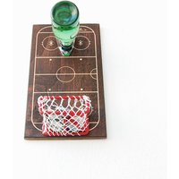Eishockey Fan Geschenk, Geschenke, Dekor, Boston Bruins, Chicago Blackhawks, Schild, Flaschenöffner von RustIcWoodenArt