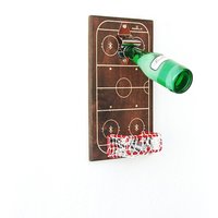 Eishockey Geschenke, Dekor, Schild, Flaschenöffner, Flaschenöffner Wandhalterung, Mannhöhle von RustIcWoodenArt