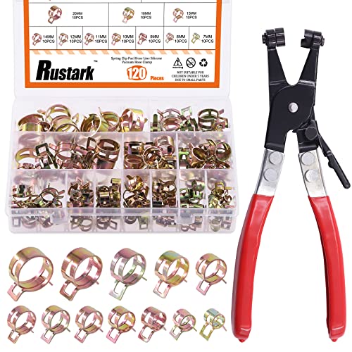 Rustark 121 Stück 12 Größen 7-22mm Federbandschellen Schlauchschellen Kraftstoffleitung mit Schlauchklemmzange, Kraftstoffleitung Rohrschellen Set Benzin Rohrschellen Set Schlauchschellen Befestigung Rustark 121 Stück 12 Größen 7-22mm Federbandschellen Schlauchschellen Kraftstoffleitung mit Schlauchklemmzange, Kraftstoffleitung Rohrschellen Set Benzin Rohrschellen Set Schlauchschellen Befestigung von Rustark