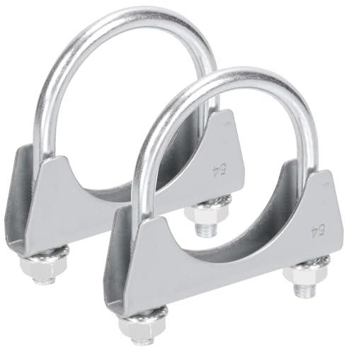 Rustark 2 Stück 54mm Edelstahl Bügelschelle Rohrschelle Auspuffschelle Edelstahl Runde Rohrbügelschelle U-förmige Bügelschelle Spezialschelle Pipe Clamp für Auspuffrohr Rustark 2 Stück 54mm Edelstahl Bügelschelle Rohrschelle Auspuffschelle Edelstahl Runde Rohrbügelschelle U-förmige Bügelschelle Spezialschelle Pipe Clamp für Auspuffrohr von Rustark