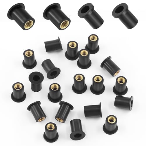 Rustark Well Nuts Expansion Brass Nuts Fairing Universal Motorcycle Fasteners for Canoe, Boat, Kayak (M5) von Rustark