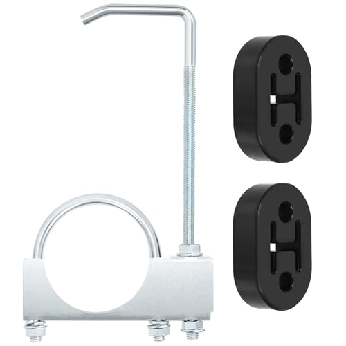 Rustark 3 Stück 3" 76MM Auspuffschelle mit Gummi Auspuff Halterung Auspuffhalterung Schwerlast Universelle Exhaust Clamp Abgasklemme Auspuffklemme mit Aufhänger für Auto LKW Auspuffsysteme Rustark 3 Stück 3" 76MM Auspuffschelle mit Gummi Auspuff Halterung Auspuffhalterung Schwerlast Universelle Exhaust Clamp Abgasklemme Auspuffklemme mit Aufhänger für Auto LKW Auspuffsysteme von Rustark