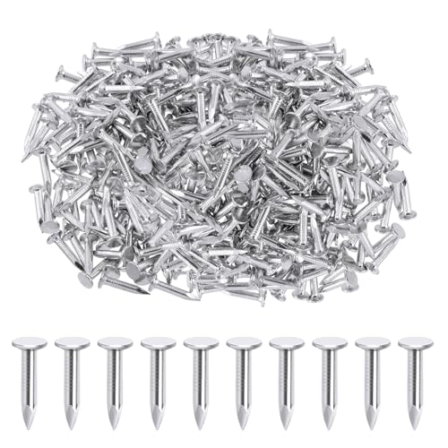 Rustark 300 Stück 25mm Verzinkte Dachpappennägel Schieferstifte Dachpappstifte Dachpappnägel Pappnägel Dachnägel Roofing Felt Nails für Filz, Dachreparaturen, Asphaltdachziegel, Landschaftsbau von Rustark