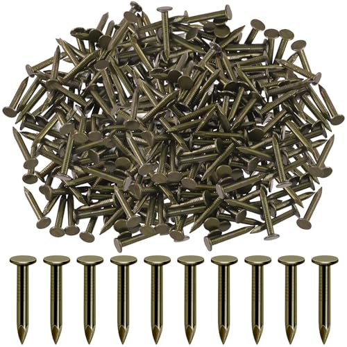 Rustark 300 Stück 30mm Dachpappennägel Schieferstifte Dachpappstifte Dachpappnägel Dachpappe Nägel Pappnägel Dachnägel Roofing Felt Nails für Filz, Dachreparaturen, Asphaltdachziegel, Landschaftsbau von Rustark