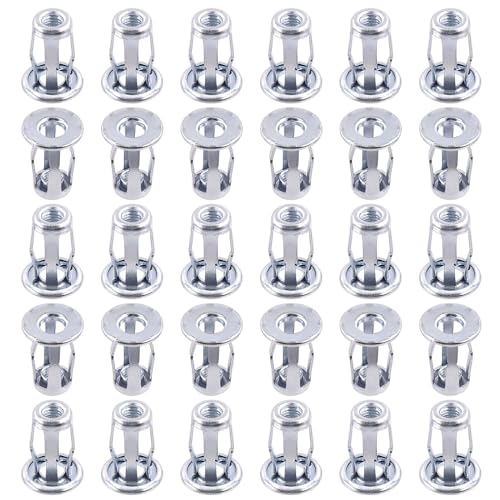 Rustark 30 Stück M5 Hohlraum Metallanker Jack Nuts Petal Expansion Nuts Dünne Befestigungen Sortiment Kit Schwerlast Jack Petal Muttern für Hohlwand Eisenblech von Rustark