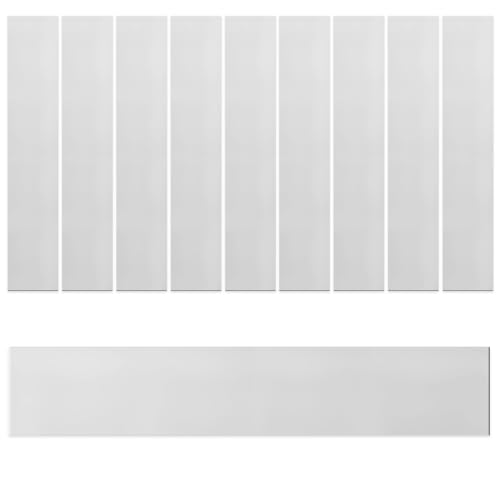 Rustark Edelstahl Blechstreifen Edelstahlblech Metallstreifen Metallplatte zum DIY Reparatur (Silber, 0.3MM) von Rustark