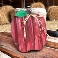 Bemalter Zinn Apfel/Auf Einer Blechdose Erntedank Herbstdeko von Rustaroundtheedges