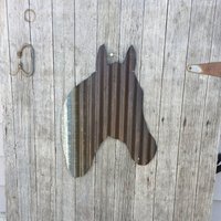 Rostiges Blechpferd/Gewelltes Büstenstück Altes Blechbüste Metallbüste von Rustaroundtheedges