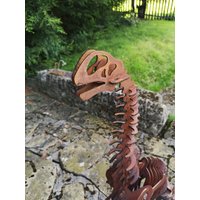 Rostiger Dinosaurier Aus Metall Jobaria - 3D Gartendeko Kunst Dino Jurassic Park T-Rex von RustedBanana