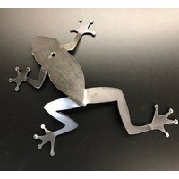 Großer Laubfrosch Aus Metall von RusteesGardenArt
