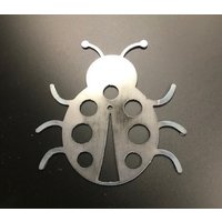 Metall Lady Bug Large von RusteesGardenArt