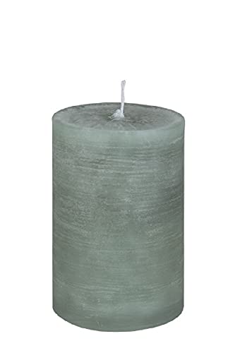Stumpenkerze Rustic Pastell Grün 15 x Ø 8 cm, Kerze in Premium Qualität, durchgefärbte Kerze für Hochzeit, Deko, Weihnachten, Adventskranz von Rustic Kerzen