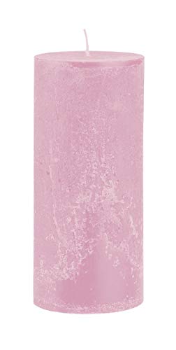durchgefärbte Rustica Stumpenkerzen rosa 250/70 mm, 1 Stück, Rustik Kerzen, Adventskerzen, Weihnachtskerzen von Rustic Kerzen