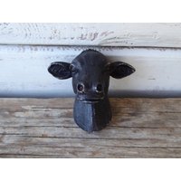Kuh Kopf Brauner Schrankknopf = Rustikales Dekor von RusticBoardwalk