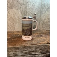 Deutscher Bierkrug, Keramik Zinndeckel Stein, Oktoberfest Sammlerstein, Made in Germany, Deckel Bierkrug von RusticBuckets