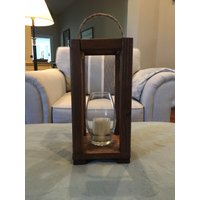 Rustikales Bauernhaus-Holz-Windlicht von RusticDecorByRussell