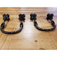 2 Eiserner Blumenring Zieht-Rust Farbe. Loch 2 Eiserner Blumenring Zieht-Rust Farbe. Loch von RusticDesignDetails