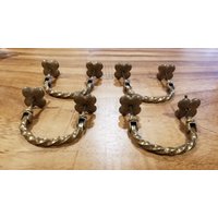 4 Eiserne Blumenringschleifen-Bronze/Gold 2 Hole 4 Eiserne Blumenringschleifen-Bronze/Gold 2 Hole von RusticDesignDetails