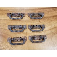 6 Iron Twist Oval Ring Decorative Pulls-Horizontal 5 " 6 Iron Twist Oval Ring Decorative Pulls-Horizontal 5 " von RusticDesignDetails