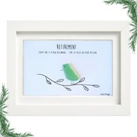 Sea Glass Art - Ruhestand Zitat ‚Every End Is A New Beginning' | Durchdachtes Abschiedsgeschenk von RusticDesignzCDN