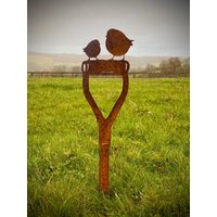 Rustikale Gartengabel Spaten Tierkunst Rotkehlchen Eule Eichhörnchen Zaunkönig Elster Eisvogel Schmetterling Rustikale Gartengabel Spaten Tierkunst Rotkehlchen Eule Eichhörnchen Zaunkönig Elster Eisvogel Schmetterling von RusticGardenArtShop