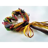 Floraler Herz Zauberstab - Rustikale Hochzeit Brautjungfern Accessoires Floraler Herz Zauberstab - Rustikale Hochzeit Brautjungfern Accessoires von RusticHouse11